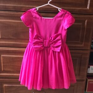 Gymboree Vibrant Pink Formal Dress with Bow (4T)